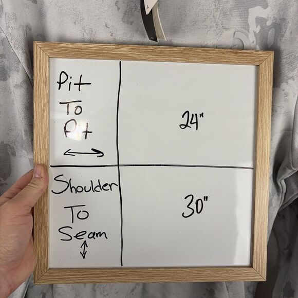 Adidas Patrick Mahomes Large French Too Cold Terry Hoodie Clear Gray NWT - Picture 7 of 7